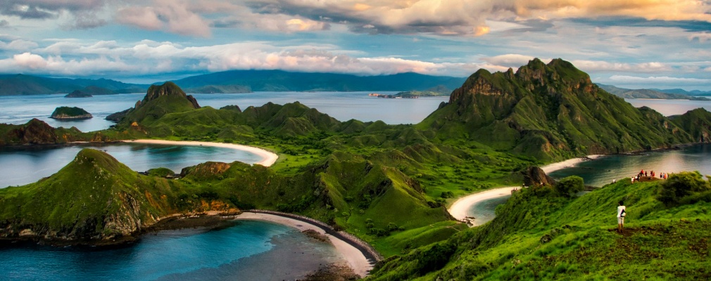 Uitzicht over het eiland Komodo